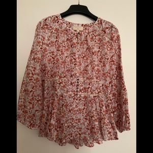Anthropologie Floral Blouse by Moulinette Soeurs